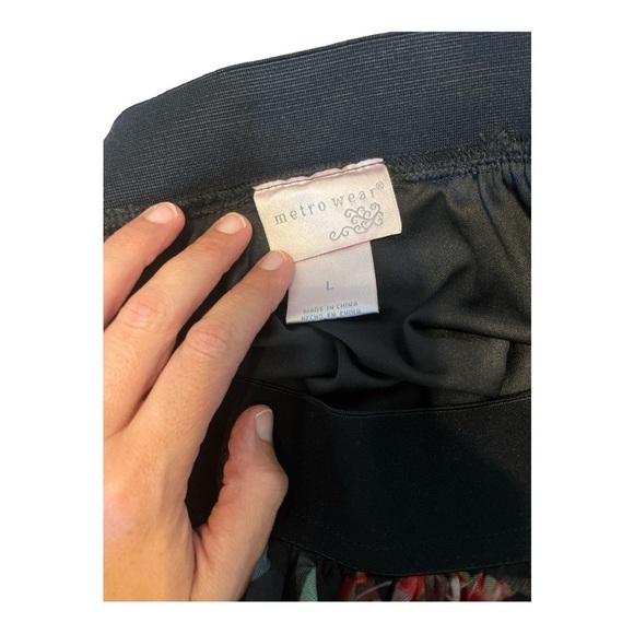 metro wear Midi Skirt Romantic Floral Skirt Women’s Size L Floral and Polka Dot - Picture 4 of 9